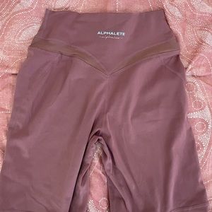 Alphalete alphalux biker shorts, size small, never worn!